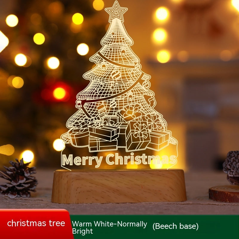Christmas Decoration 3D Lamp Acrylic LED Night Lights New Year Valentines Day Christmas Kids Gift Christmas Ornaments Christmas Decoration 3D Lamp Acrylic LED Night Lights New Year Valentines Day Christmas Kids Gift Christmas Ornaments